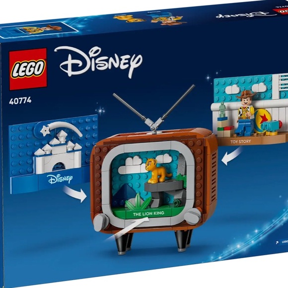 LEGO Disney Classic Animation Scenes 40774 Retro TV Set Simba Woody 270pcs - Picture 5 of 5